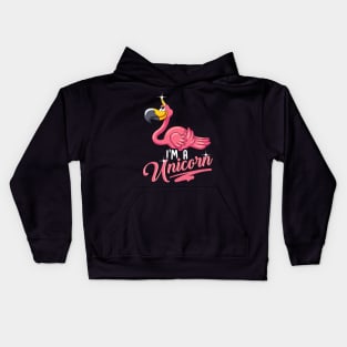 Adorable I'm a Unicorn Flamingo Cute Animal Kids Hoodie